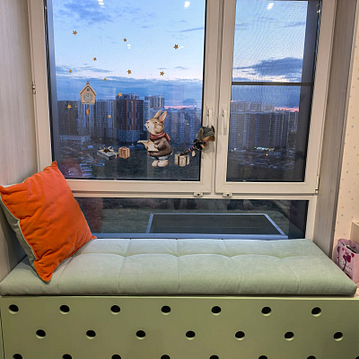 Матрасик на подоконник. Отзыв о комфорте и современном дизайне с фото. 5/5.